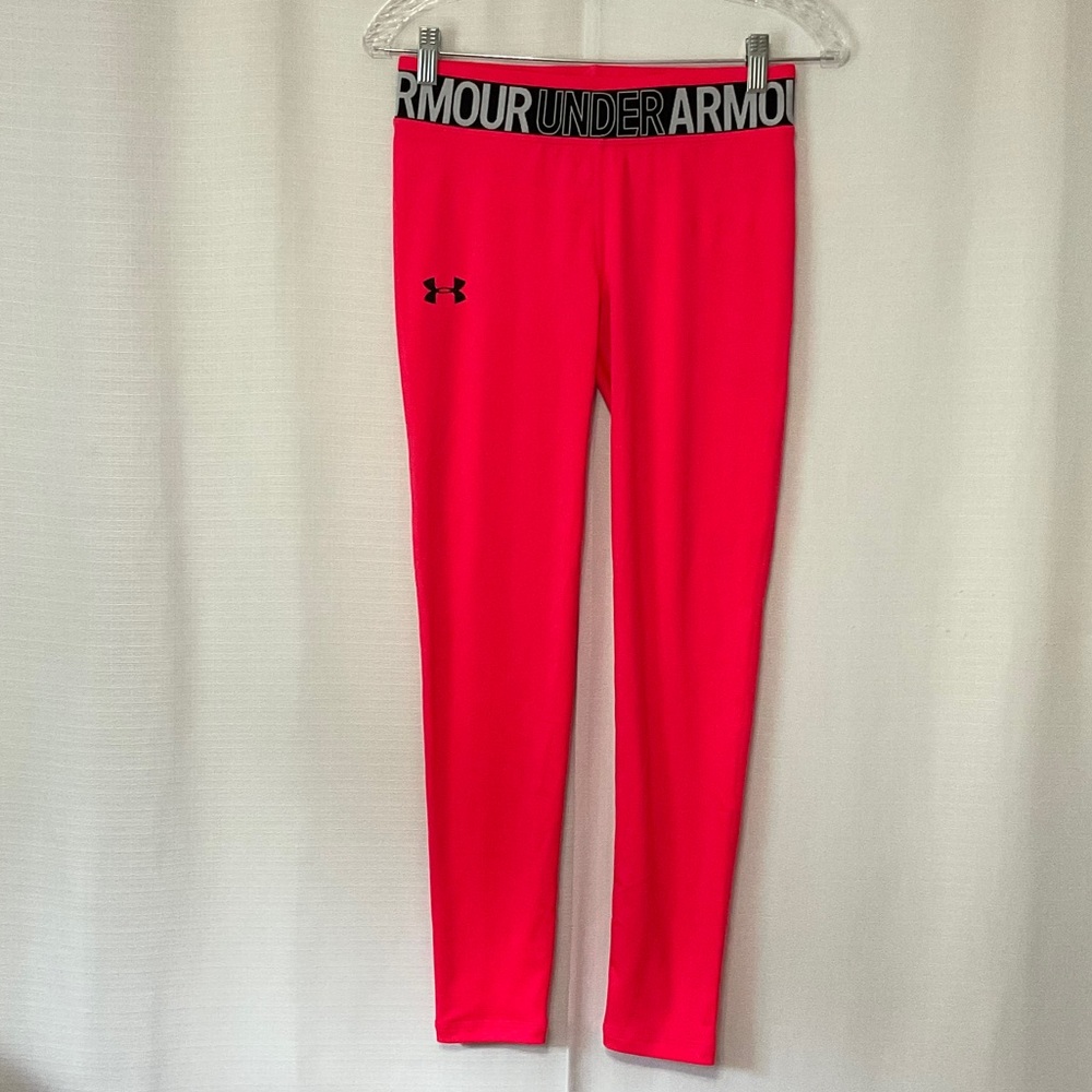 Under Armour Coral Girl Athletic Leggings Size YXL (18-20) NWT